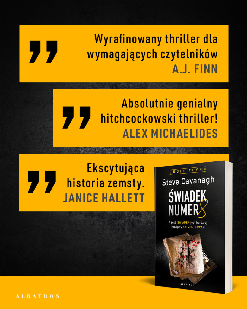 ŚWIADEK NUMER 8 – Steve Cavanagh